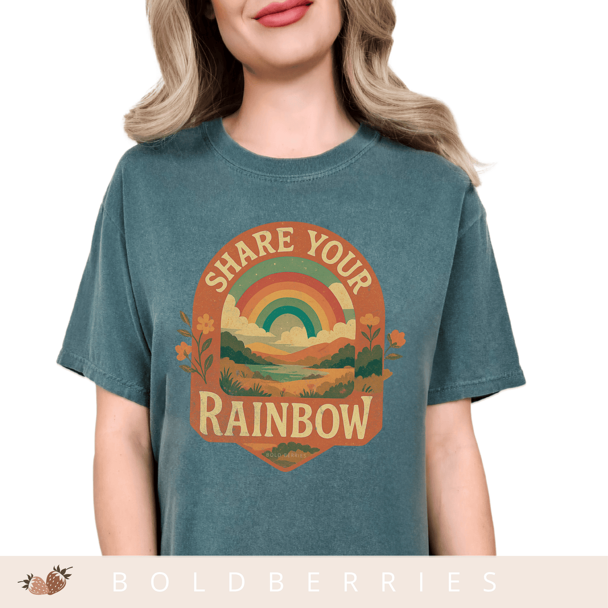 Share Your Rainbow- Adult T-Shirt