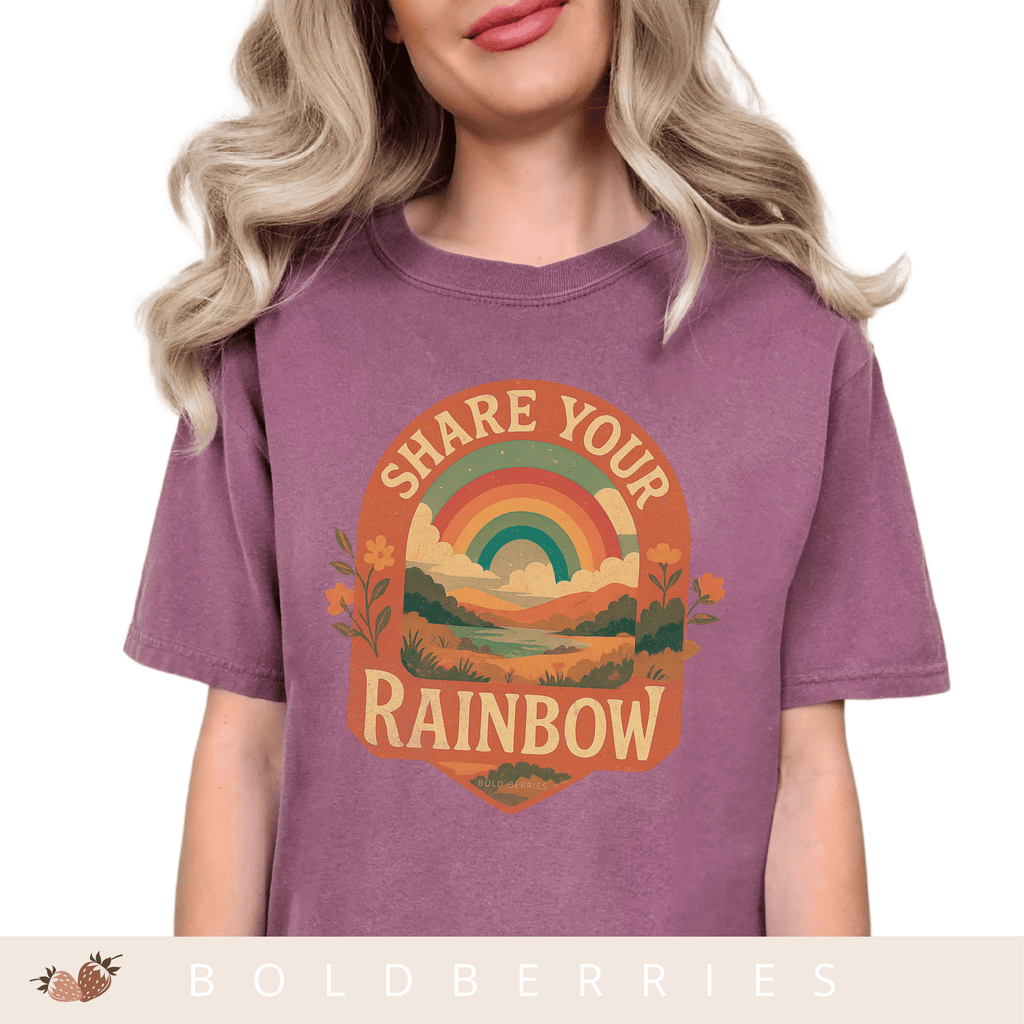 Share Your Rainbow- Adult T-Shirt