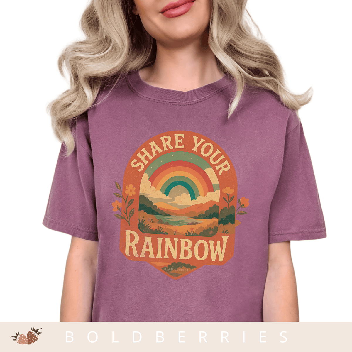 Share Your Rainbow- Adult T-Shirt