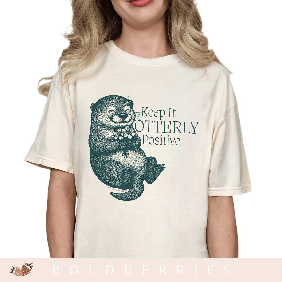 Keep It Otterly Positive - Adult T-Shirt