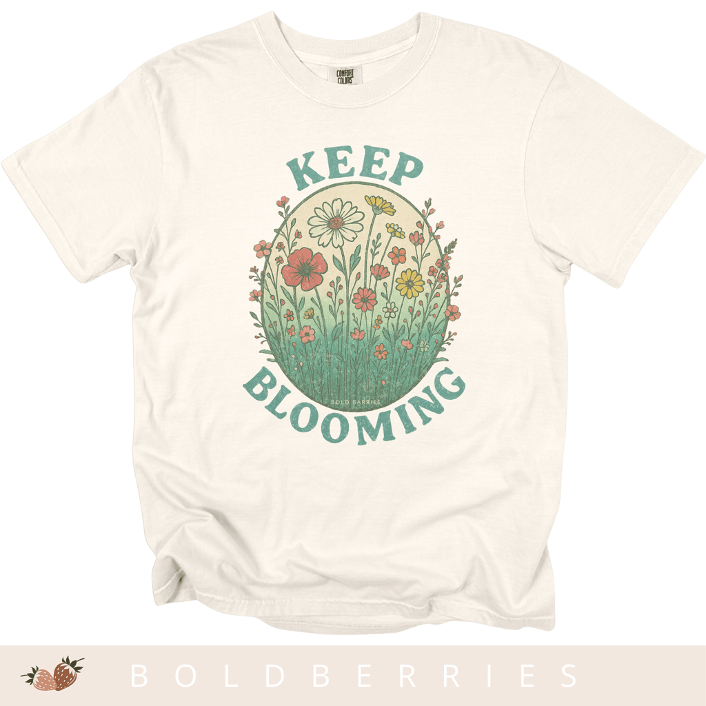 Keep Blooming Floral T-Shirt — Vintage Wildflower Graphic Tee