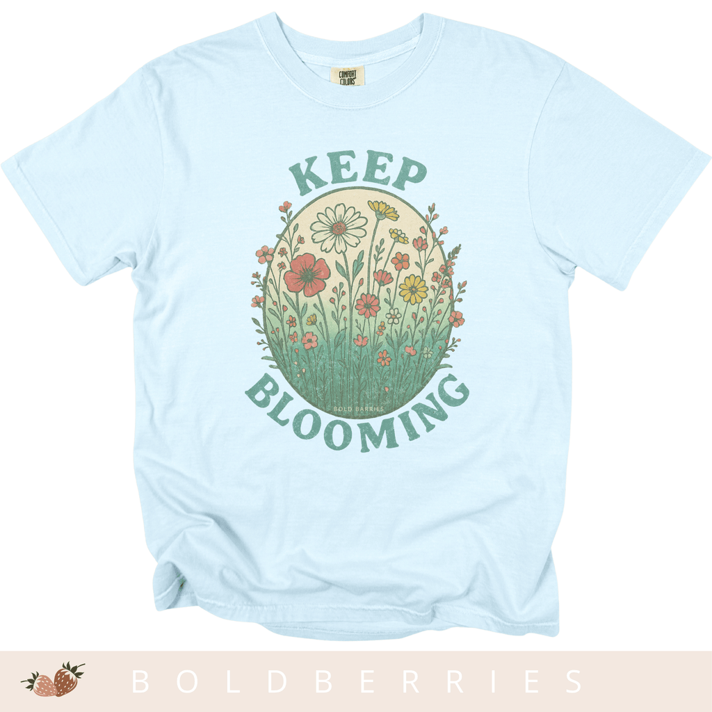 Keep Blooming Floral T-Shirt — Vintage Wildflower Graphic Tee