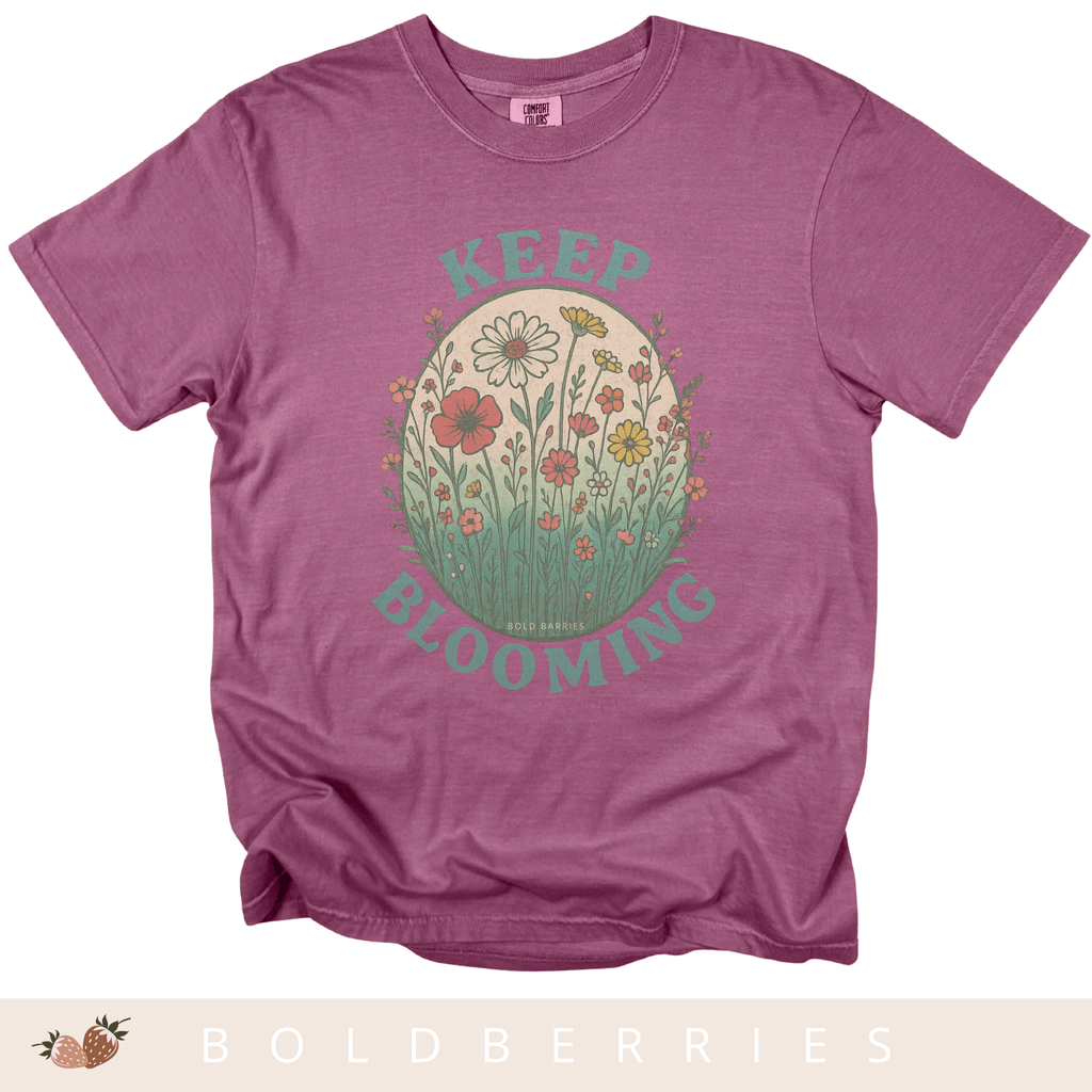 Keep Blooming Floral T-Shirt — Vintage Wildflower Graphic Tee