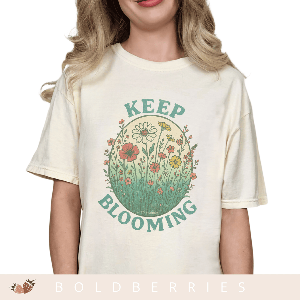Keep Blooming Floral T-Shirt — Vintage Wildflower Graphic Tee