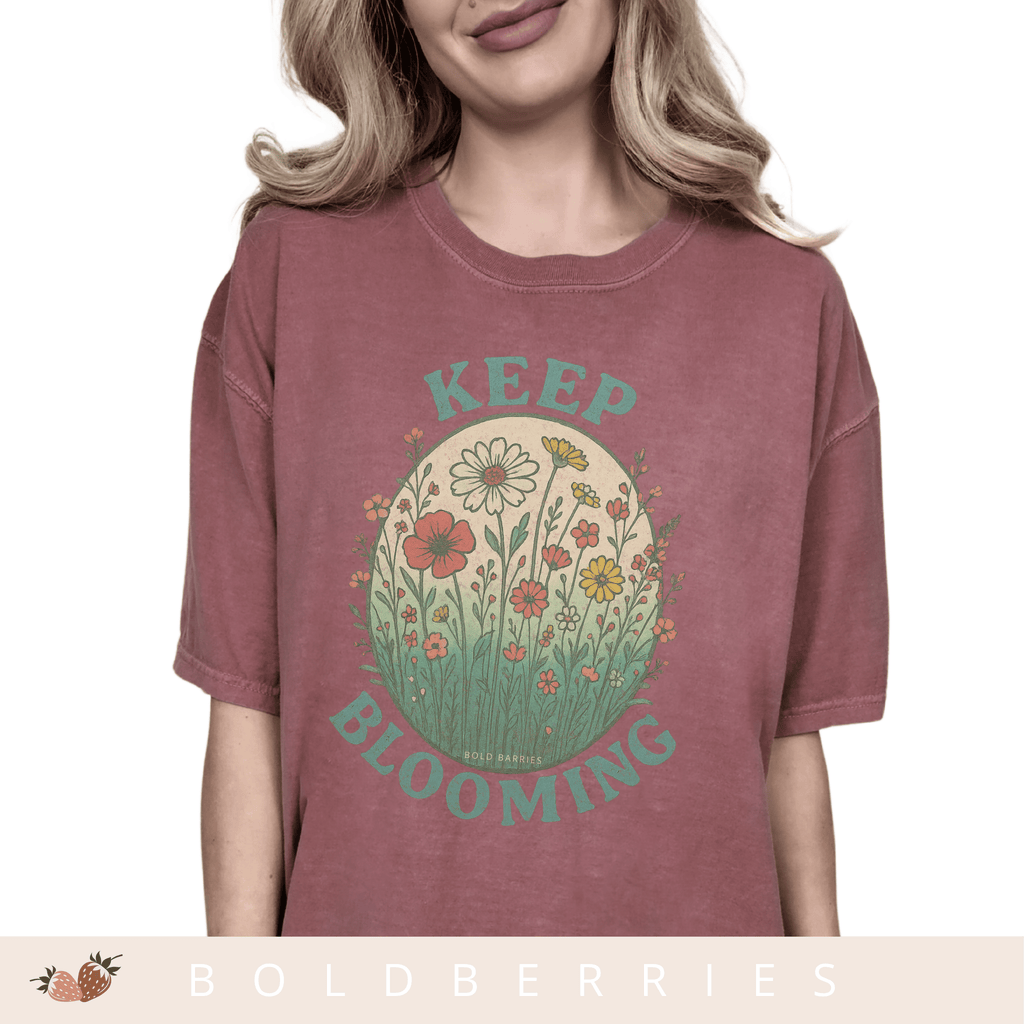 Keep Blooming Floral T-Shirt — Vintage Wildflower Graphic Tee