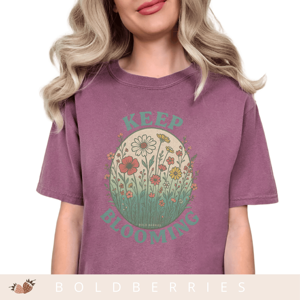 Keep Blooming Floral T-Shirt — Vintage Wildflower Graphic Tee