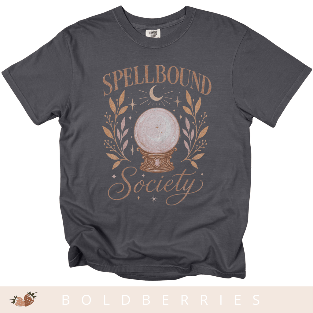 Spellbound Society T-Shirt — Crystal Ball Witchy Tee