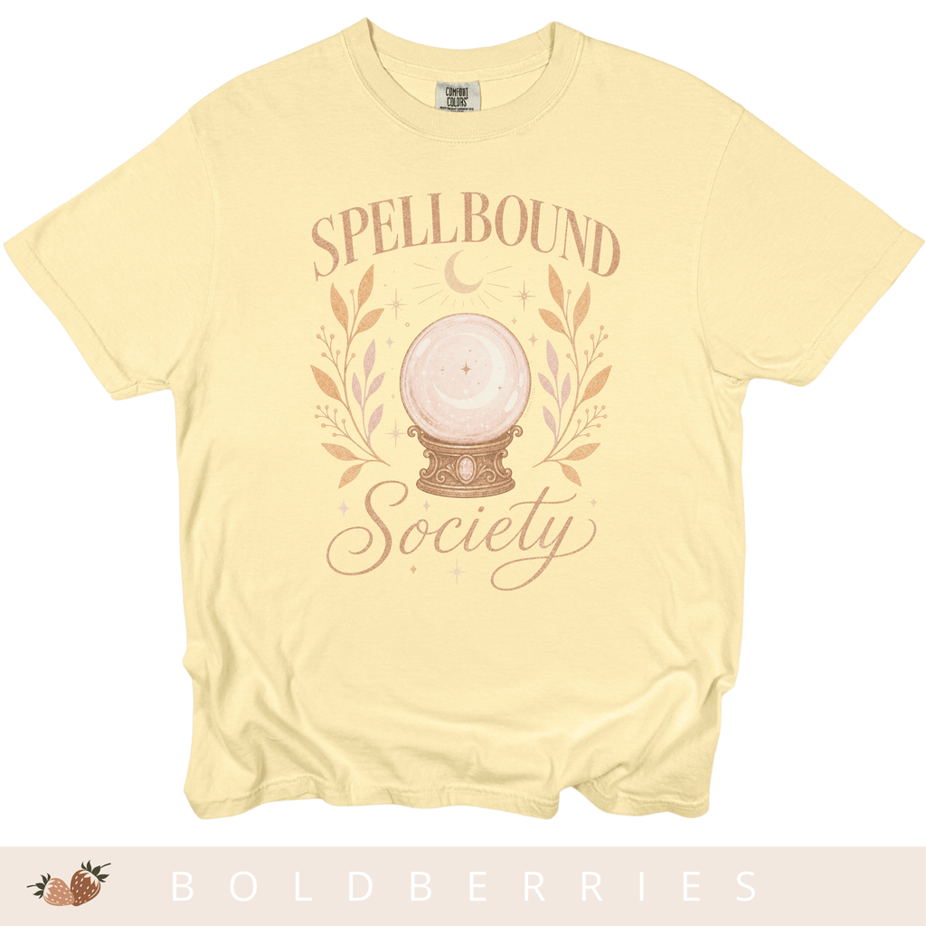 Spellbound Society T-Shirt — Crystal Ball Witchy Tee