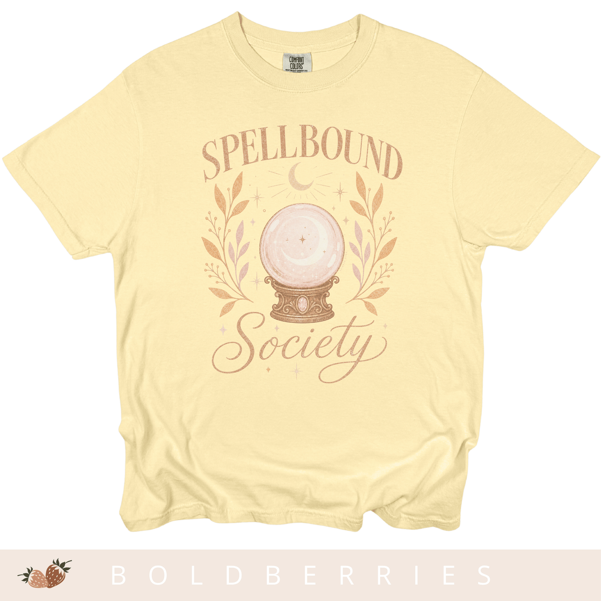 Spellbound Society T-Shirt — Crystal Ball Witchy Tee