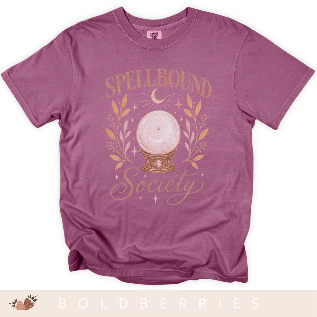 Spellbound Society T-Shirt — Crystal Ball Witchy Tee