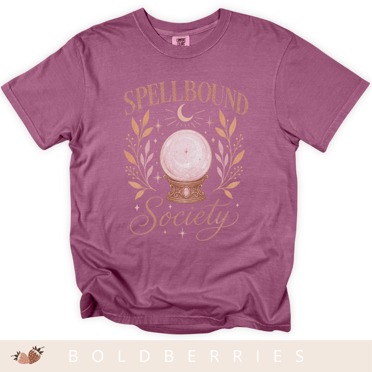 Spellbound Society T-Shirt — Crystal Ball Witchy Tee