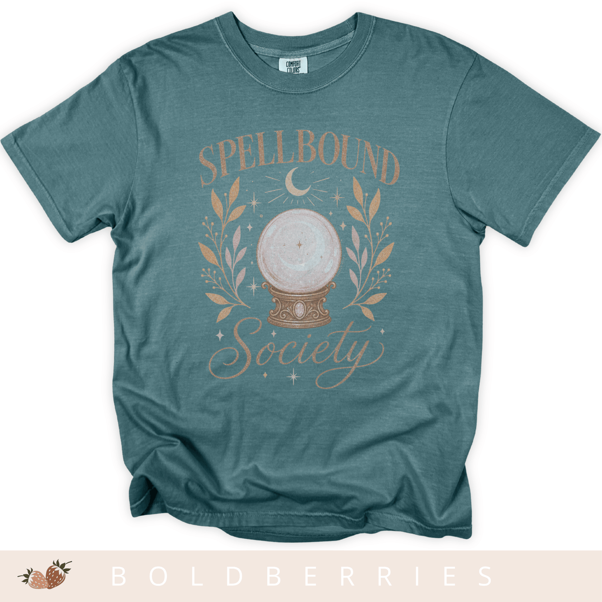 Spellbound Society T-Shirt — Crystal Ball Witchy Tee