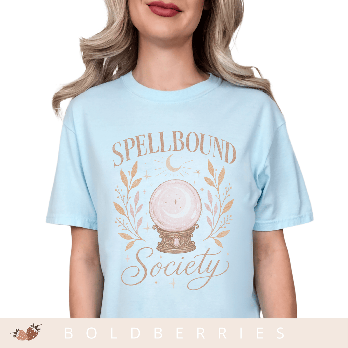 Spellbound Society T-Shirt — Crystal Ball Witchy Tee
