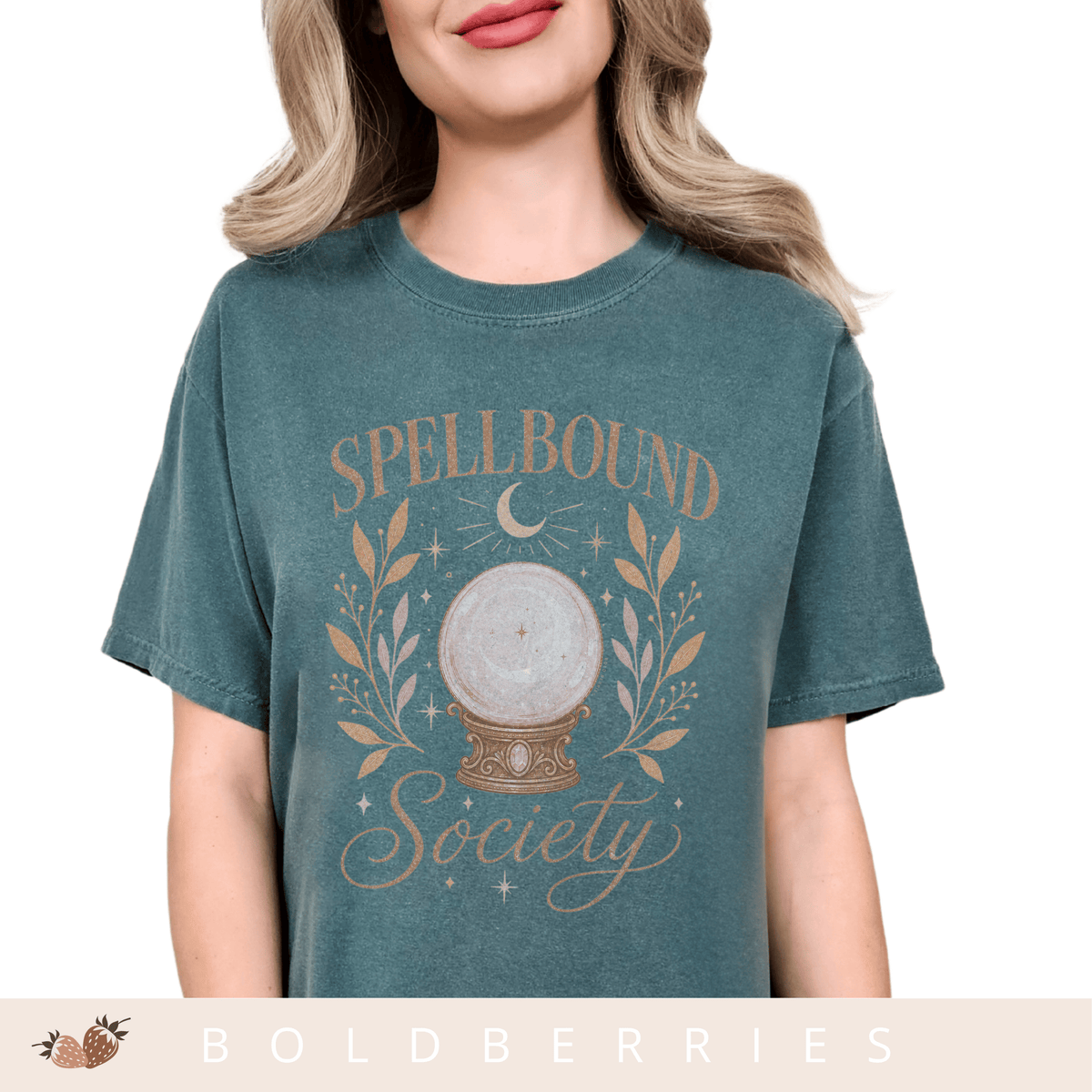 Spellbound Society T-Shirt — Crystal Ball Witchy Tee