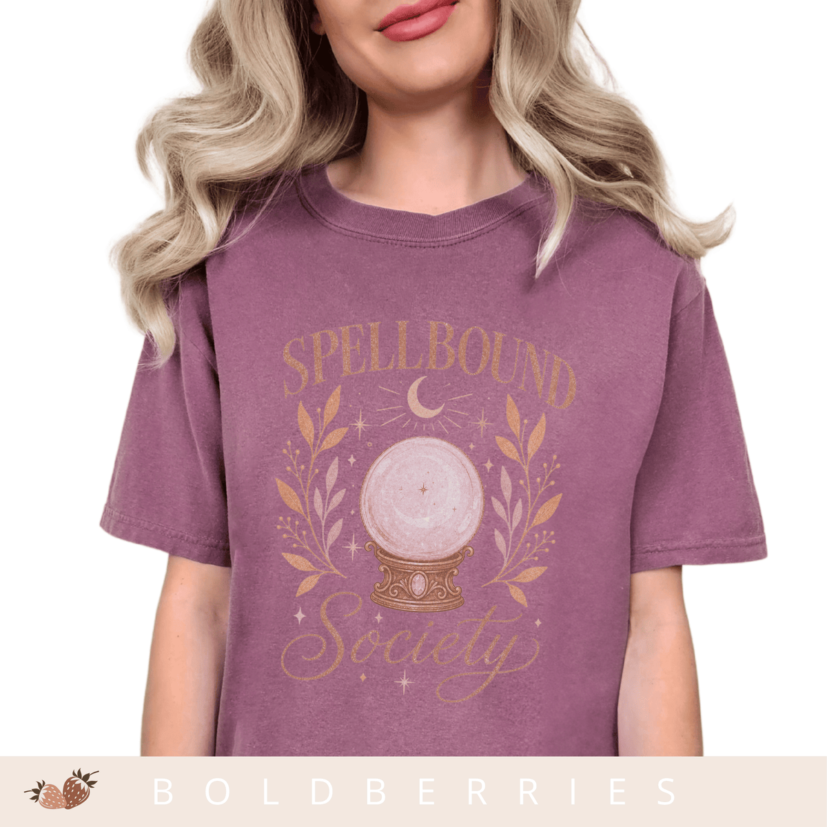 Spellbound Society T-Shirt — Crystal Ball Witchy Tee