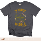 Wander with Wonder T-Shirt — Compass Floral Adventure Tee