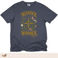 Wander with Wonder T-Shirt — Compass Floral Adventure Tee