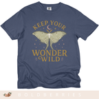 Keep Your Wonder Wild T-Shirt — Moth Moon Graphic Tee