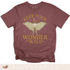 Keep Your Wonder Wild T-Shirt — Moth Moon Graphic Tee