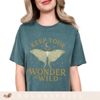 Keep Your Wonder Wild T-Shirt — Moth Moon Graphic Tee