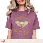 Keep Your Wonder Wild T-Shirt — Moth Moon Graphic Tee