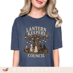 Lantern Keepers Council T-Shirt — Whimsical Halloween Woodland Animal Tee