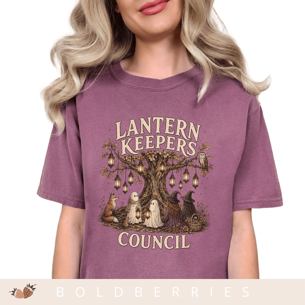Lantern Keepers Council T-Shirt — Whimsical Halloween Woodland Animal Tee