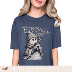 Eternally Cozy Ghost T-Shirt — Cute Autumn/Winter Halloween Tee